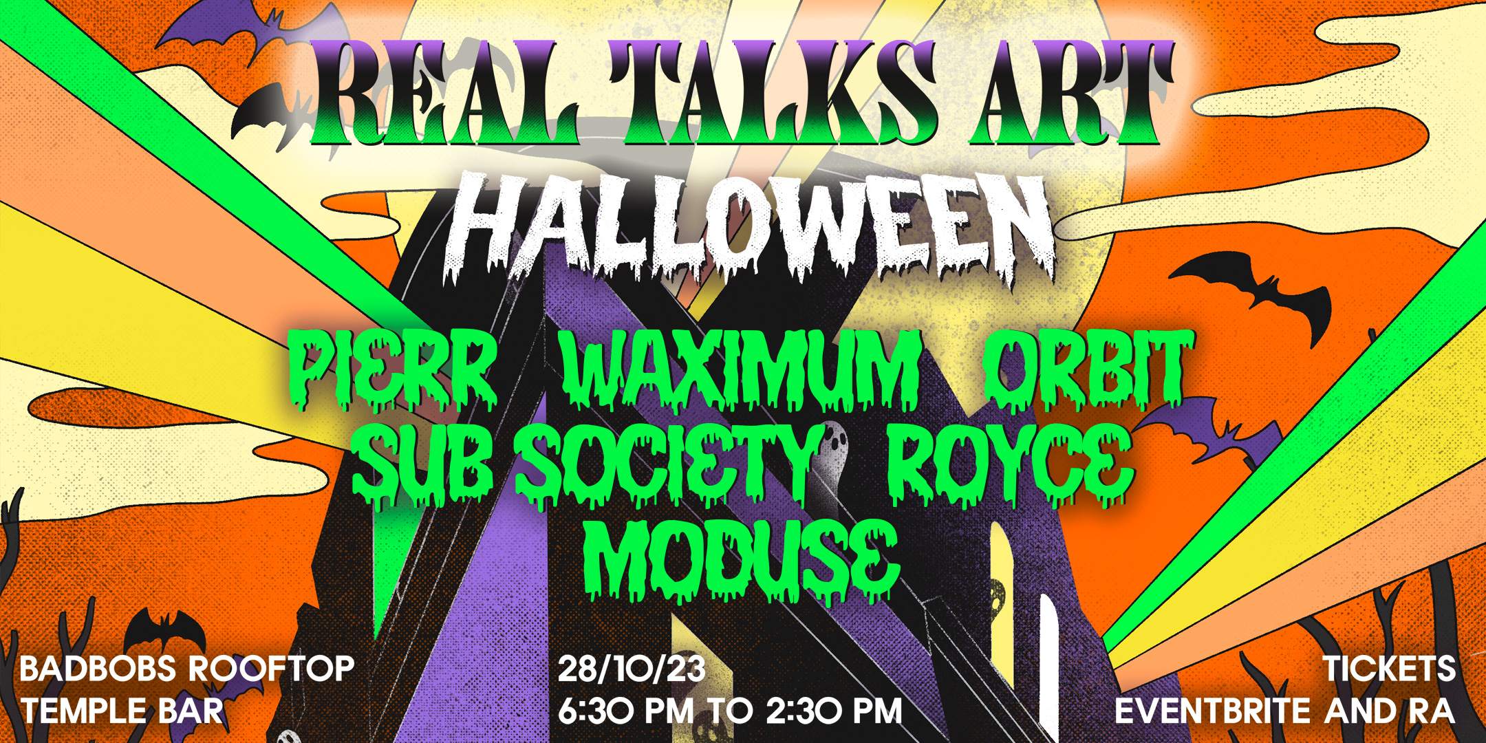 Real Talks.Art Halloween - フライヤー裏