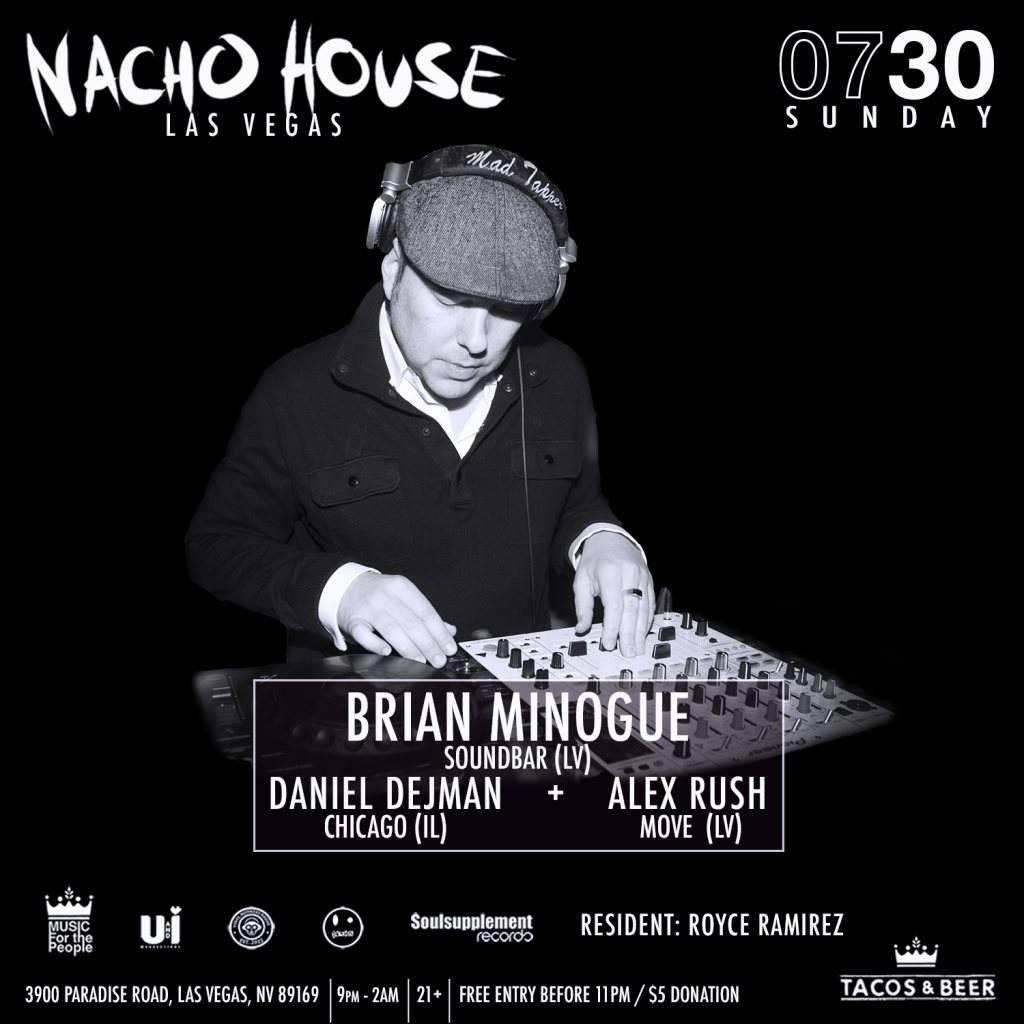 Nacho House LV presents: Daniel Dejman & Alex Rush, Brian Minogue & Royce Ramirez - Página frontal