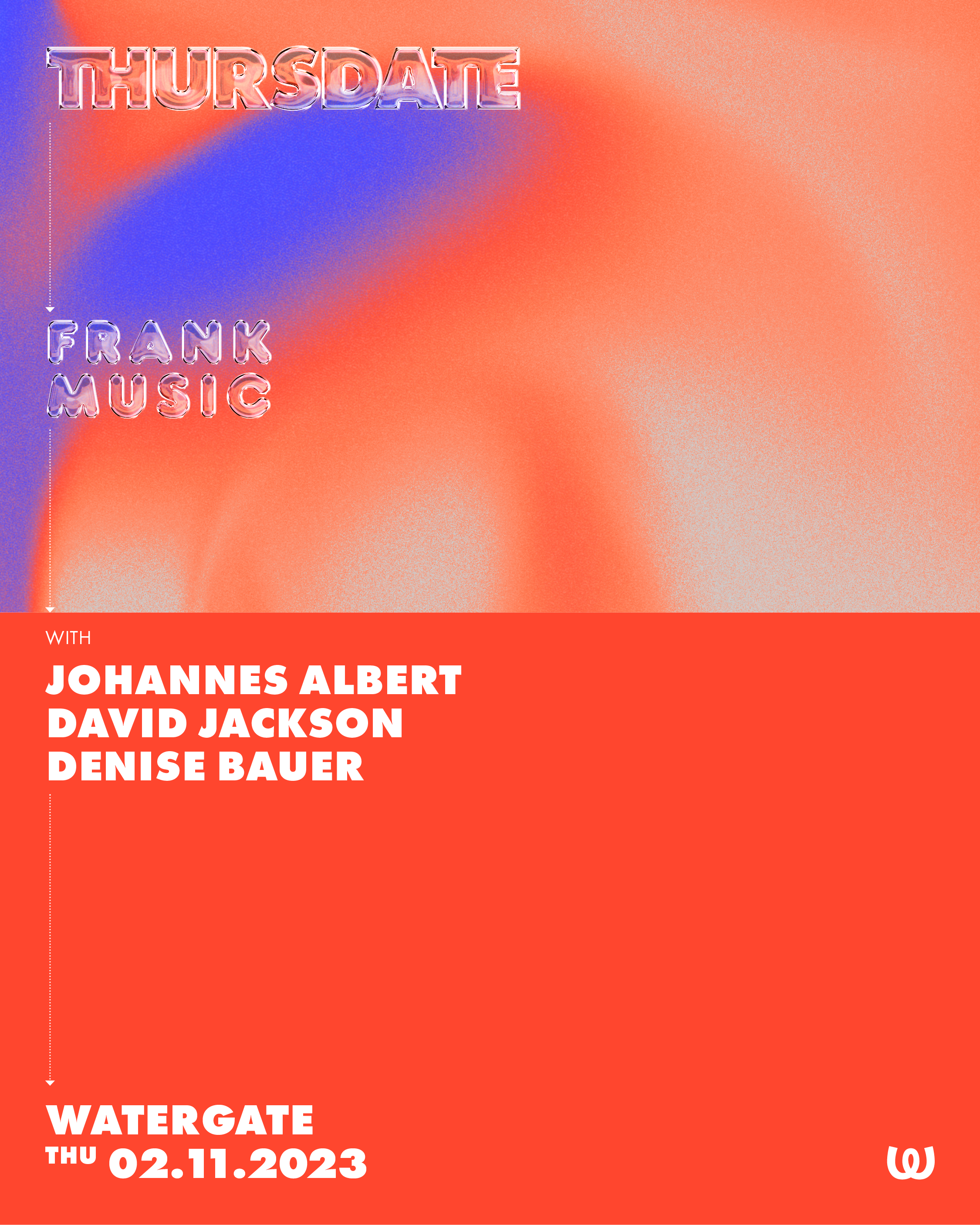 Thursdate: Frank Music with Johannes Albert, David Jackson, Denise Bauer - フライヤー裏