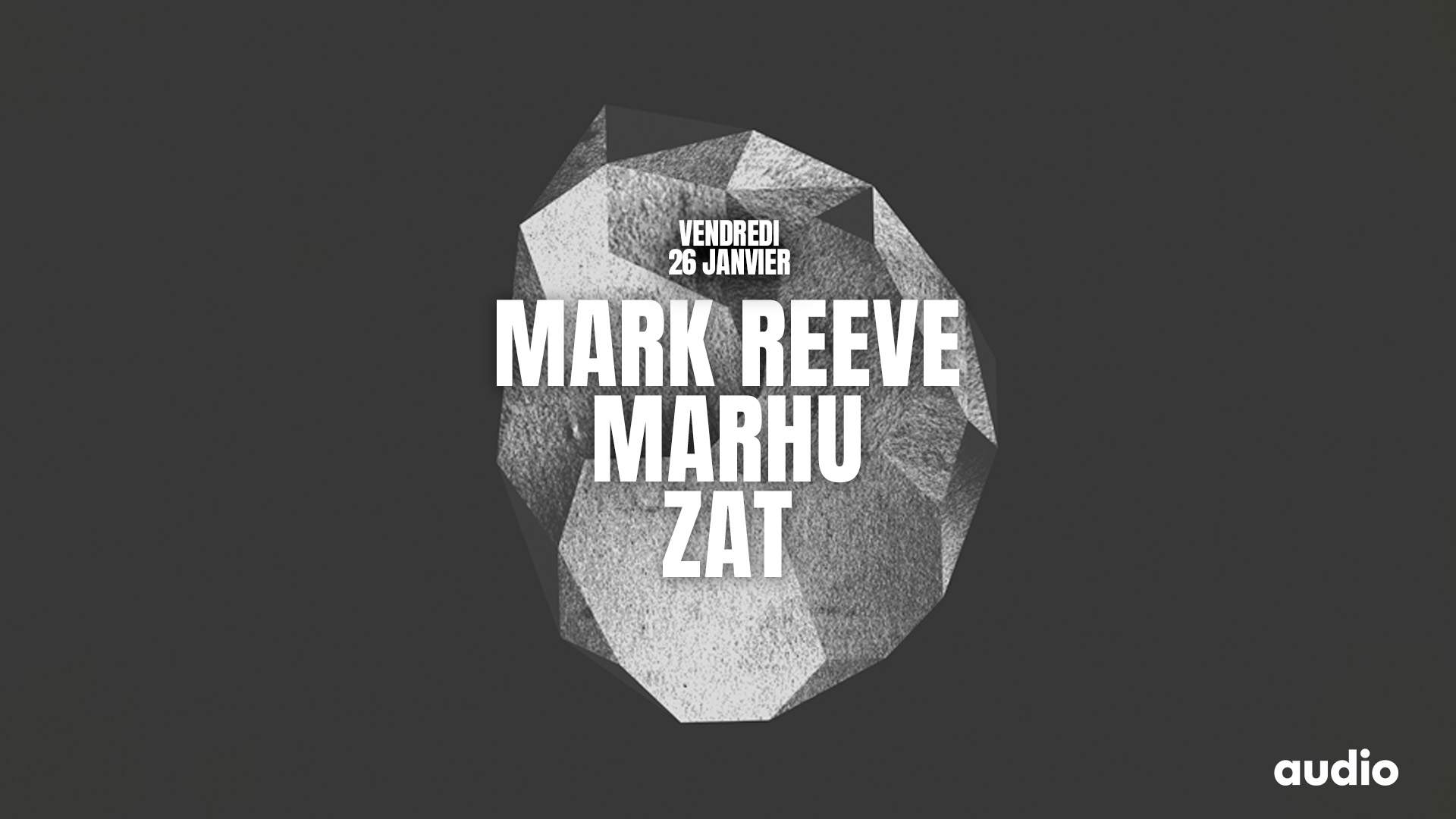 Mark Reeve · Marhu · ZAT - フライヤー表
