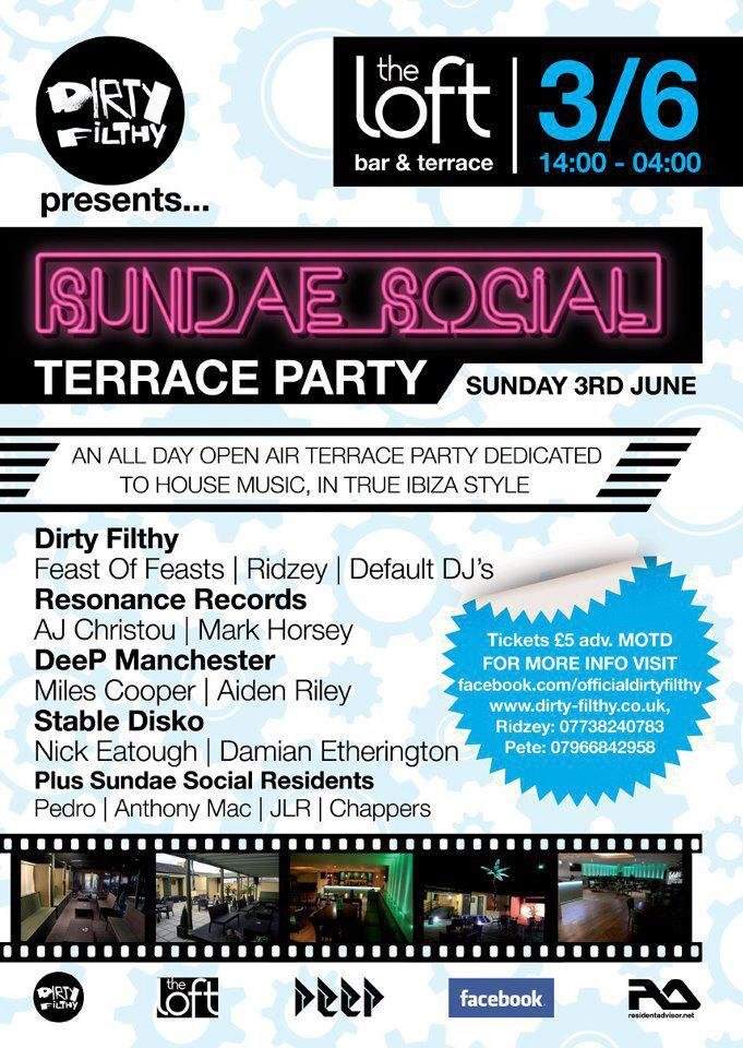 DF presents: The Sundae Social Terrace Party - フライヤー表