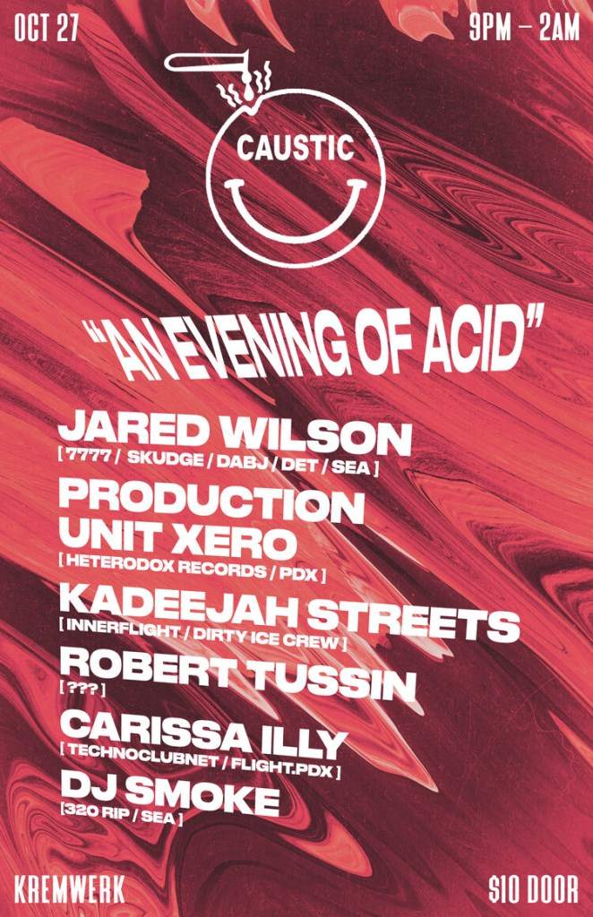 Caustic: An Evening of Acid - フライヤー表