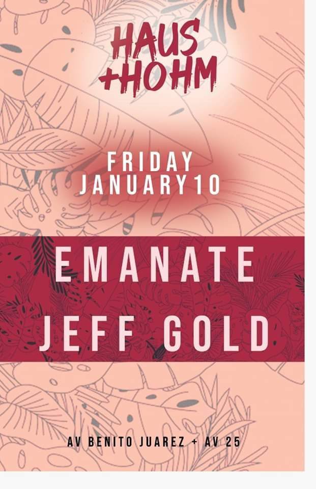 Emanate and Jeff Gold - フライヤー表