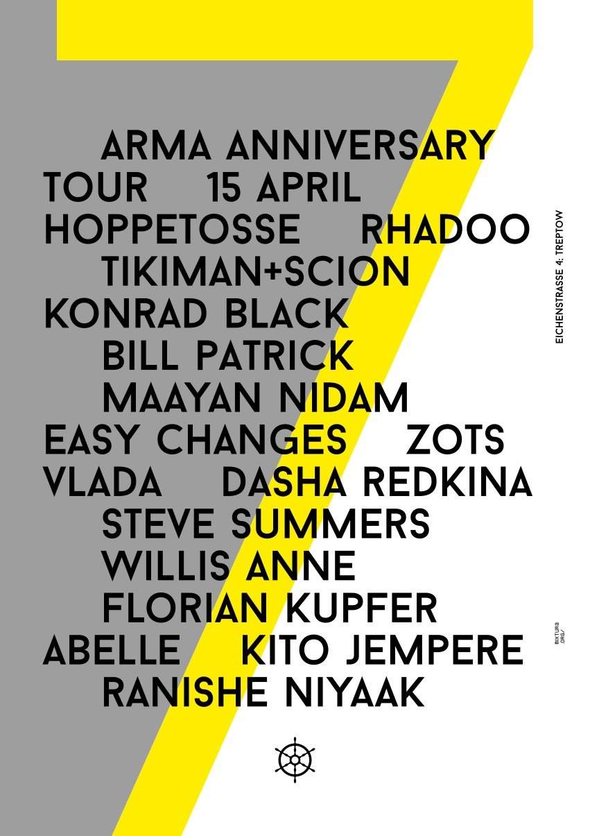 ARMA Anniversary Tour - Página frontal