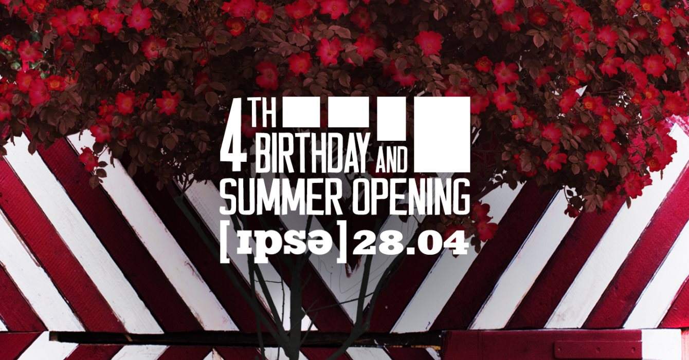 4th Birthday & Summer Opening - Página frontal