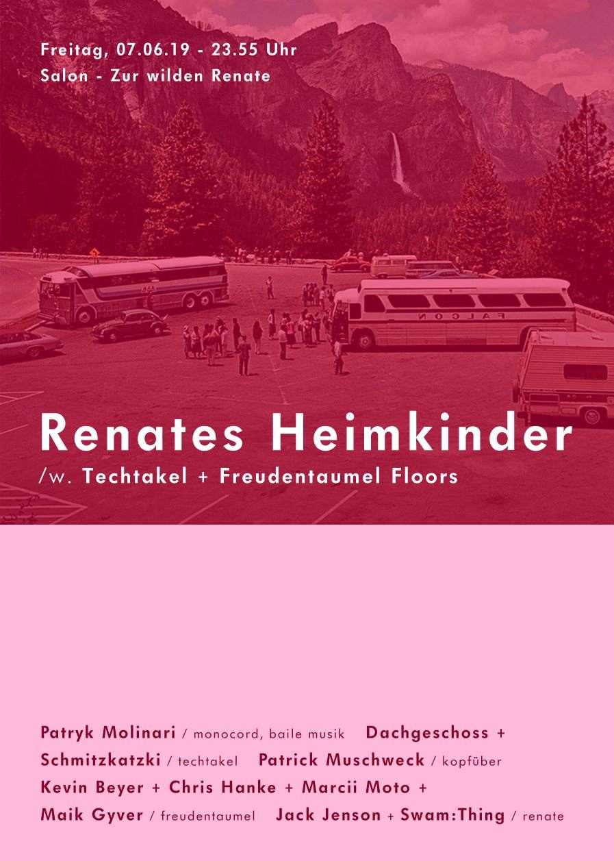 Renates Heimkinder /w. Techtakel & Freudentaumel Floors - フライヤー表