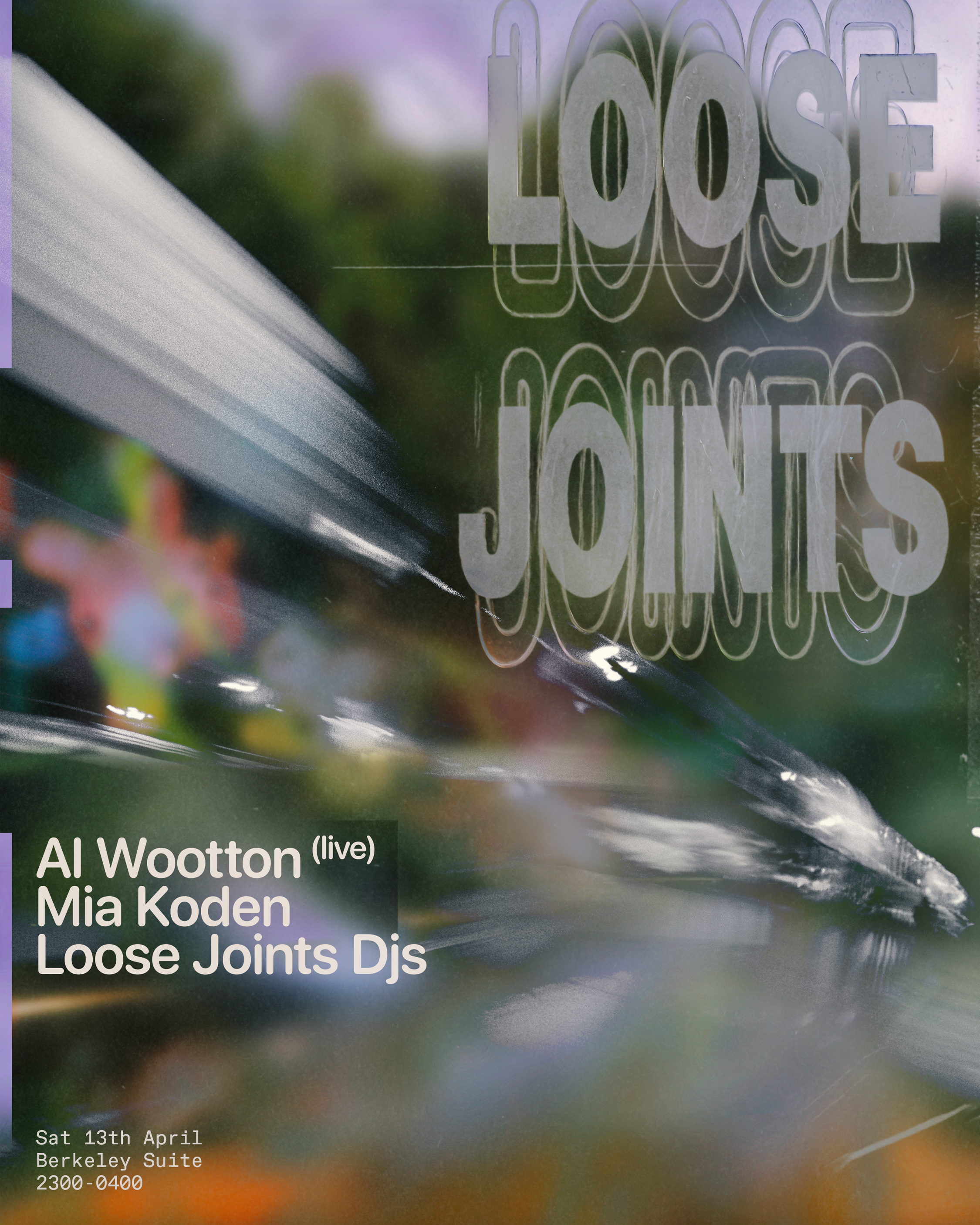 **TICKETS ON DOOR** Loose Joints - Al Wootton (live), Mia Koden - フライヤー表
