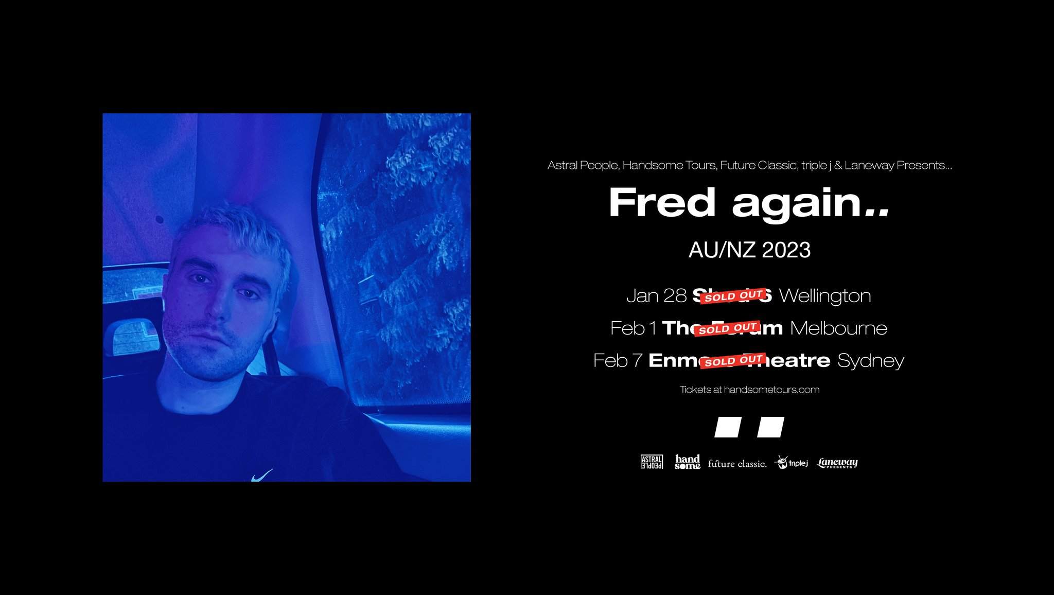 *SOLD OUT* FRED AGAIN.. | ENMORE THEATRE | SYDNEY - Página frontal