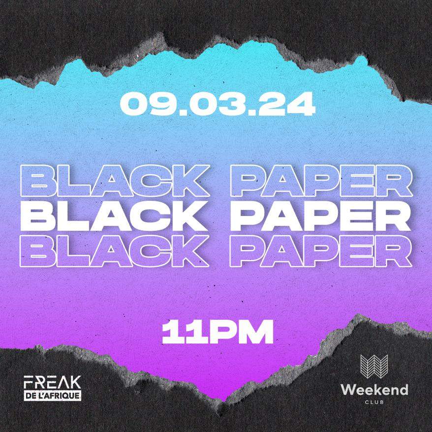 Black Paper Party - Página frontal
