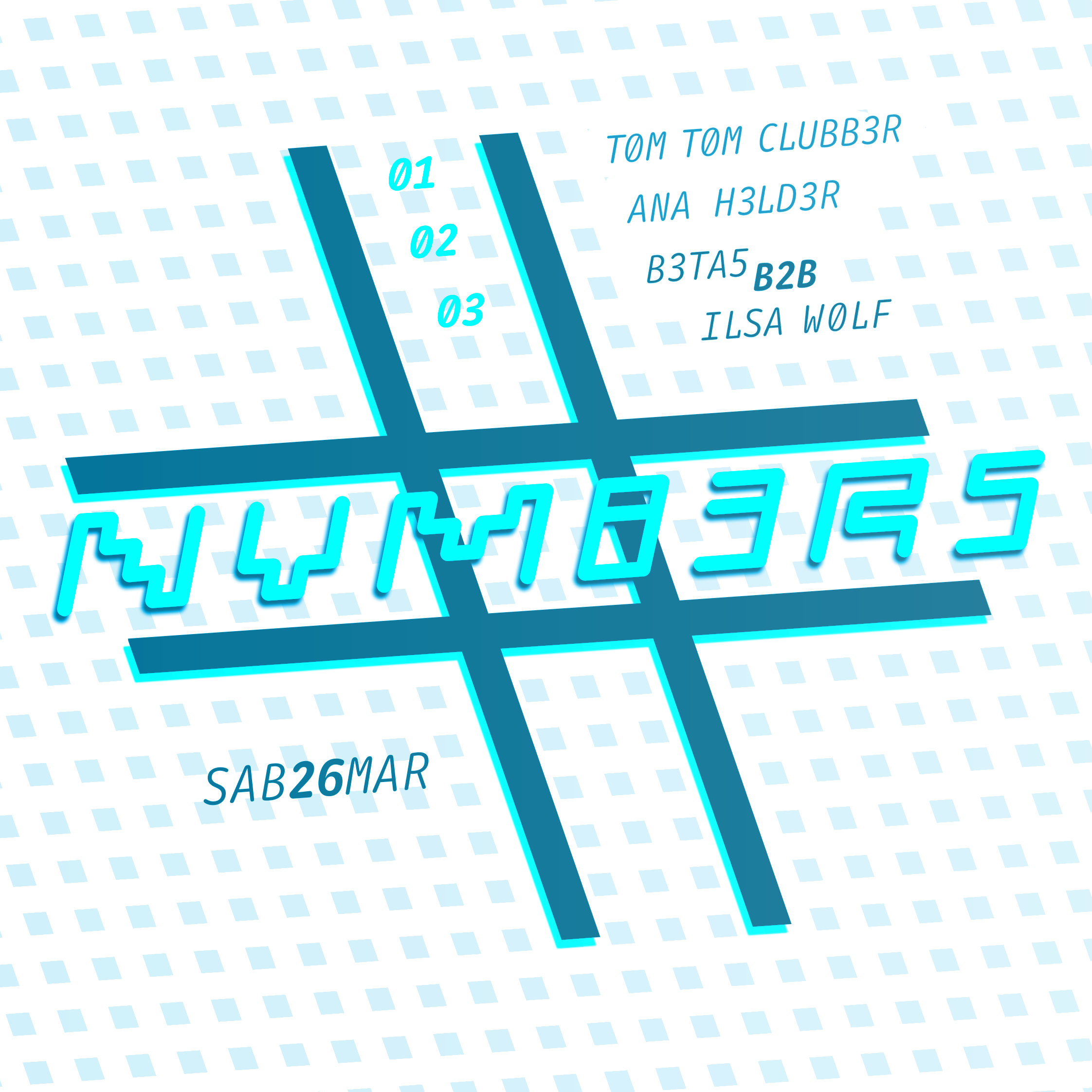 Numbers #2 with Ana Helder - Tom Tom Clubber - Ilsa Wolf - Betas - Página frontal