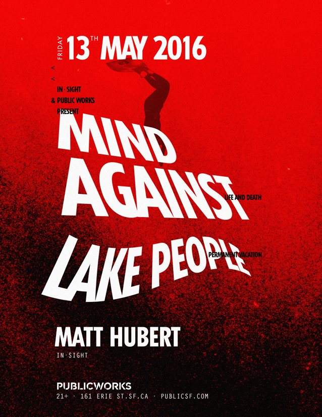 In·sight & PW present: Mind Against + Lake People (Live) - Página frontal