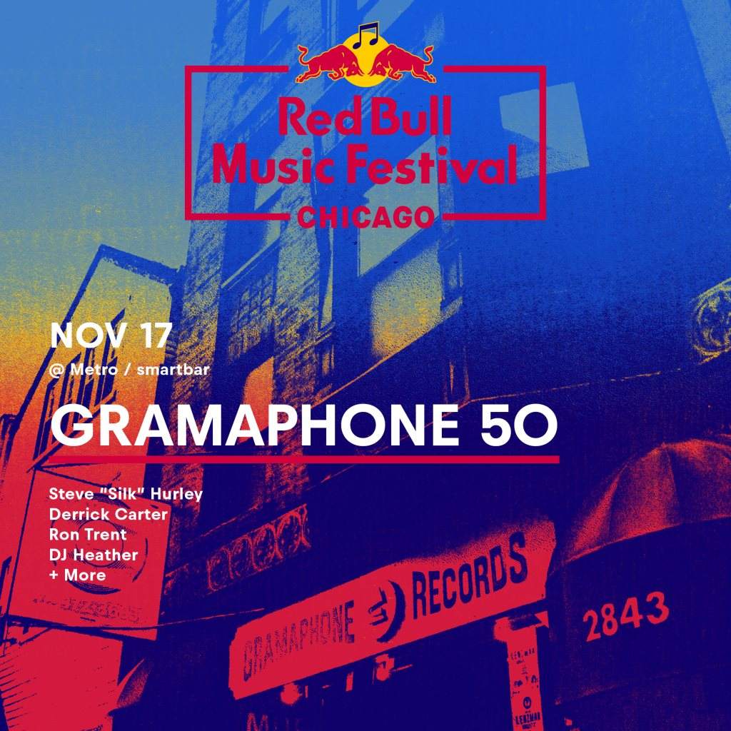 Red Bull Music Festival presents Gramaphone 50: Celebrating 50 Years of Gramaphone Records - フライヤー表