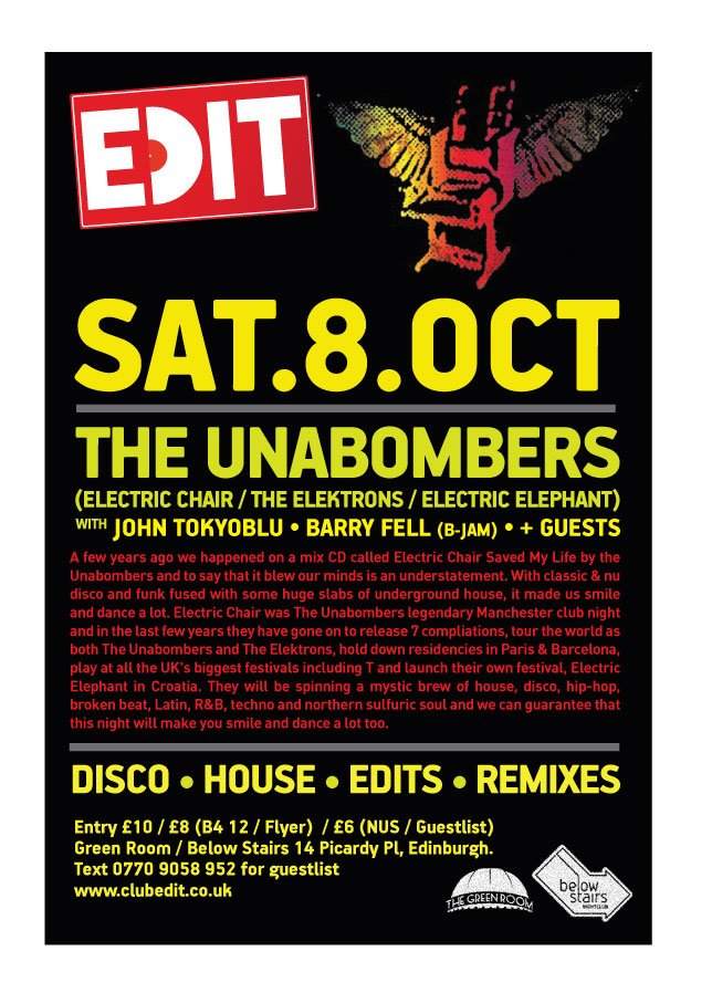 Edit presents The Unabombers - Página trasera