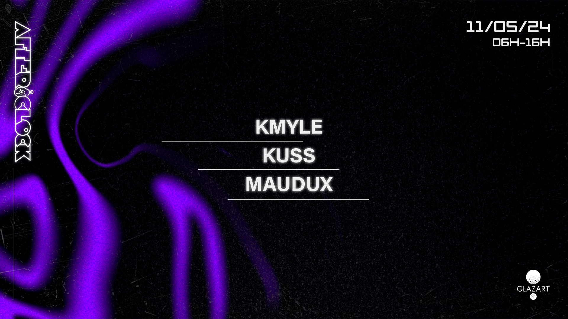 After O'Clock: KUSS, MAUDUX, Kmyle - フライヤー表