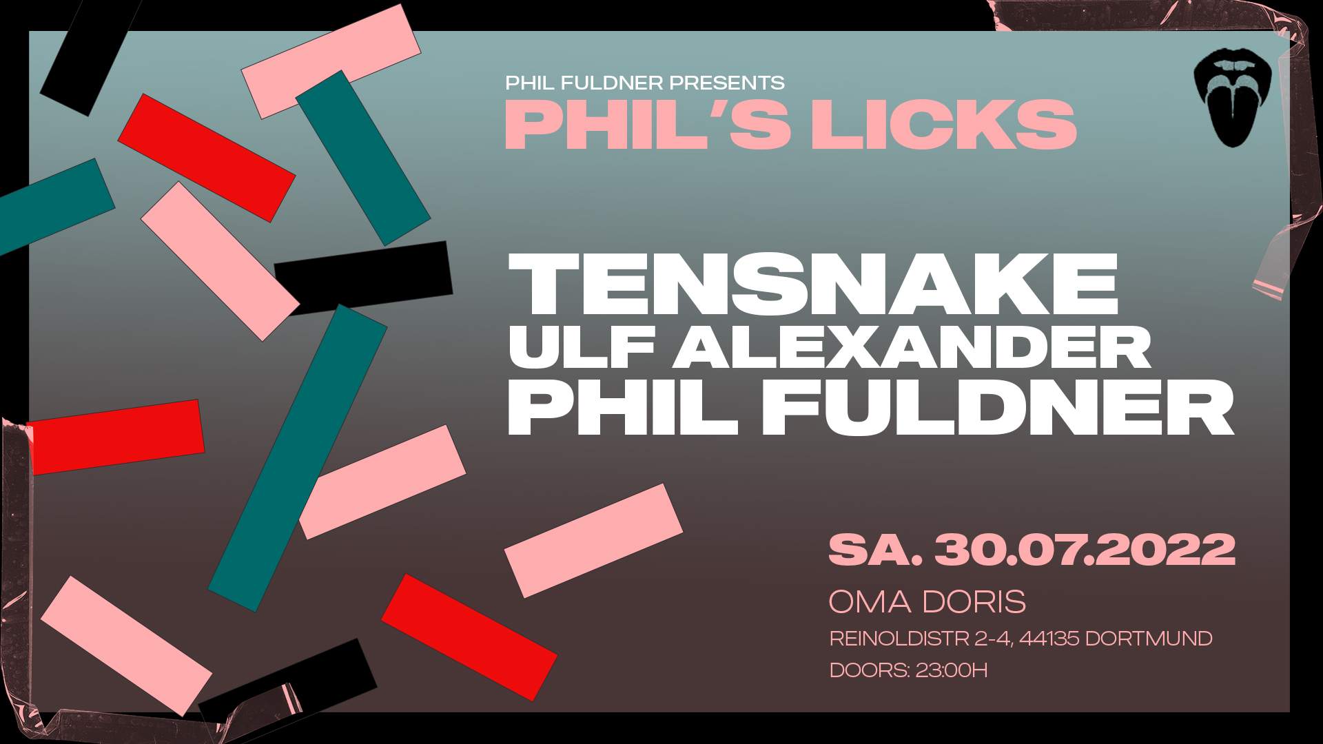 Phil's Licks with Tensnake, Phil Fuldner & Ulf Alexander - フライヤー表