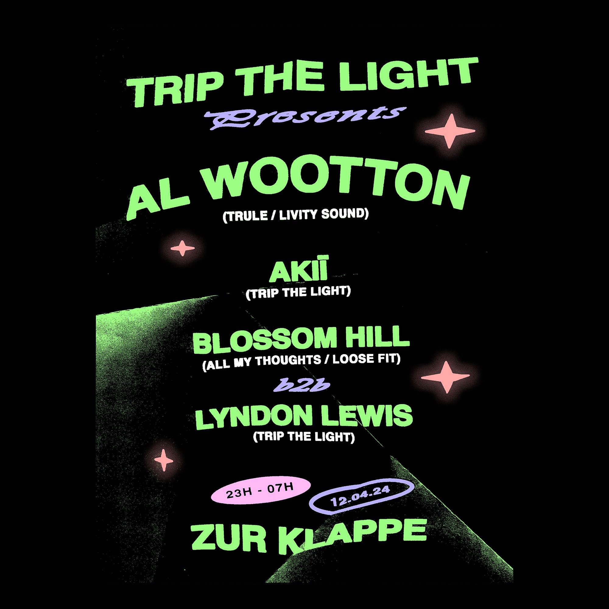 Trip the Light presents Al Wootton (Trule / Livity Sound) - フライヤー表