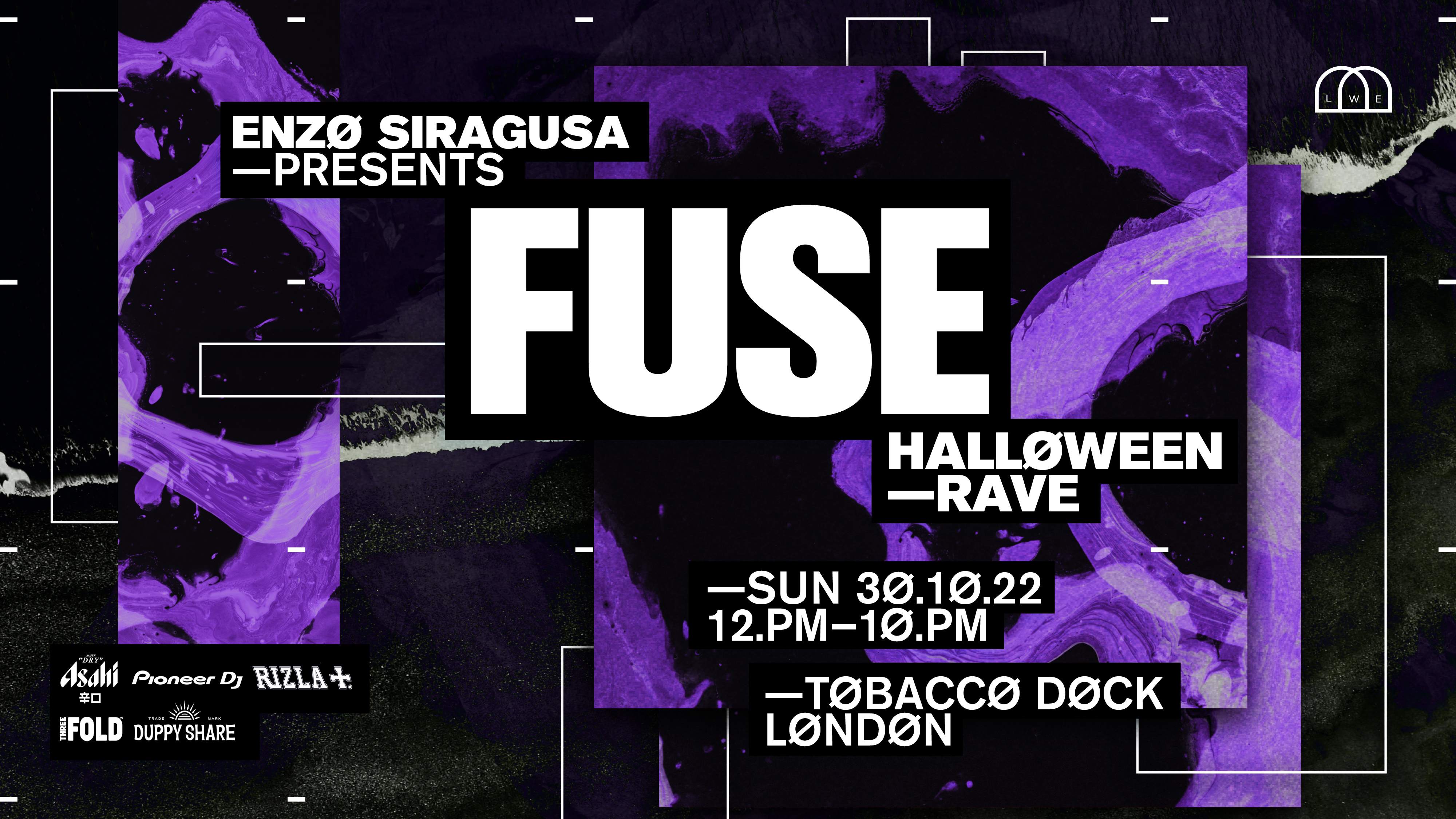 fuse tobacco docks FUSE x LWE: Halloween Rave at Tobacco Dock, London