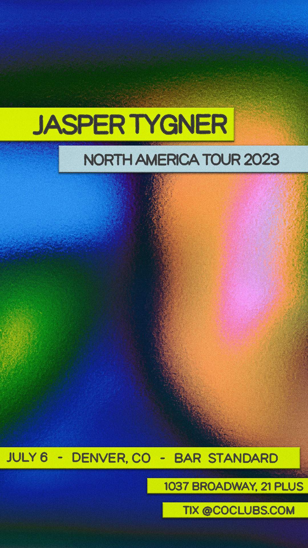 TheHundred Presents - STEAM feat. Jasper Tygner - North American Tour - Página frontal