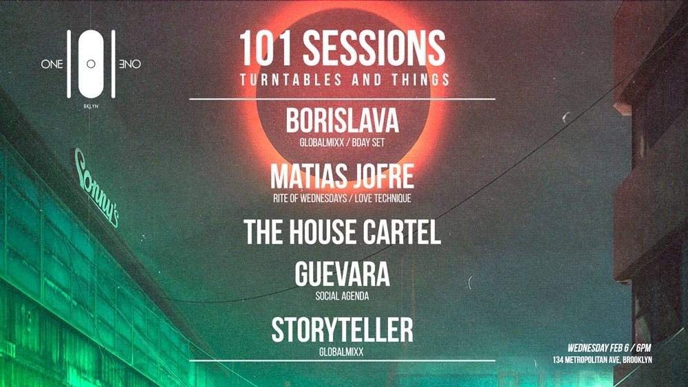 101 - Borislava/ Matias Jofre/ The House Cartel/ Guevara More - フライヤー表