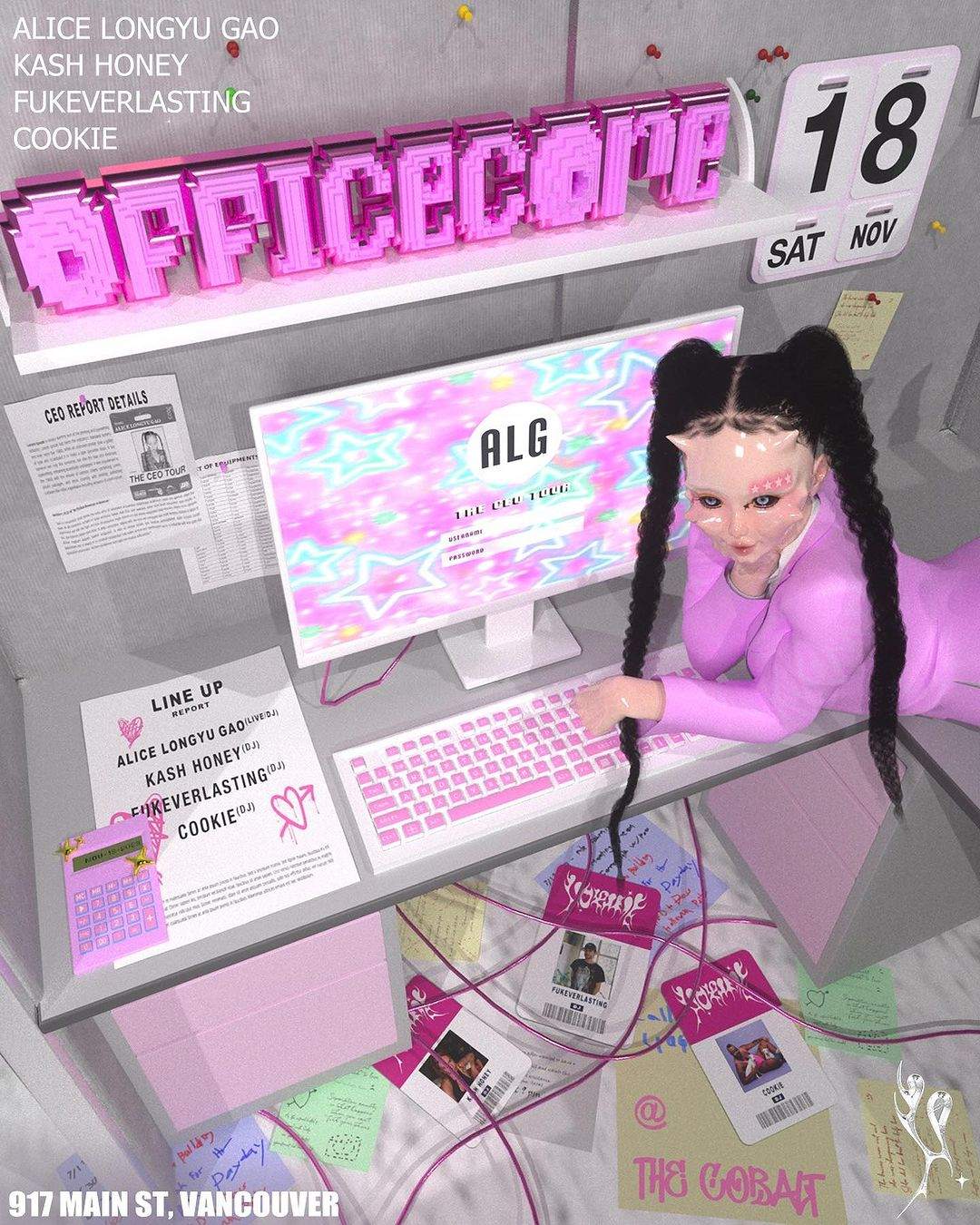 Officecore w/ Alice Longyu Gao - Página frontal
