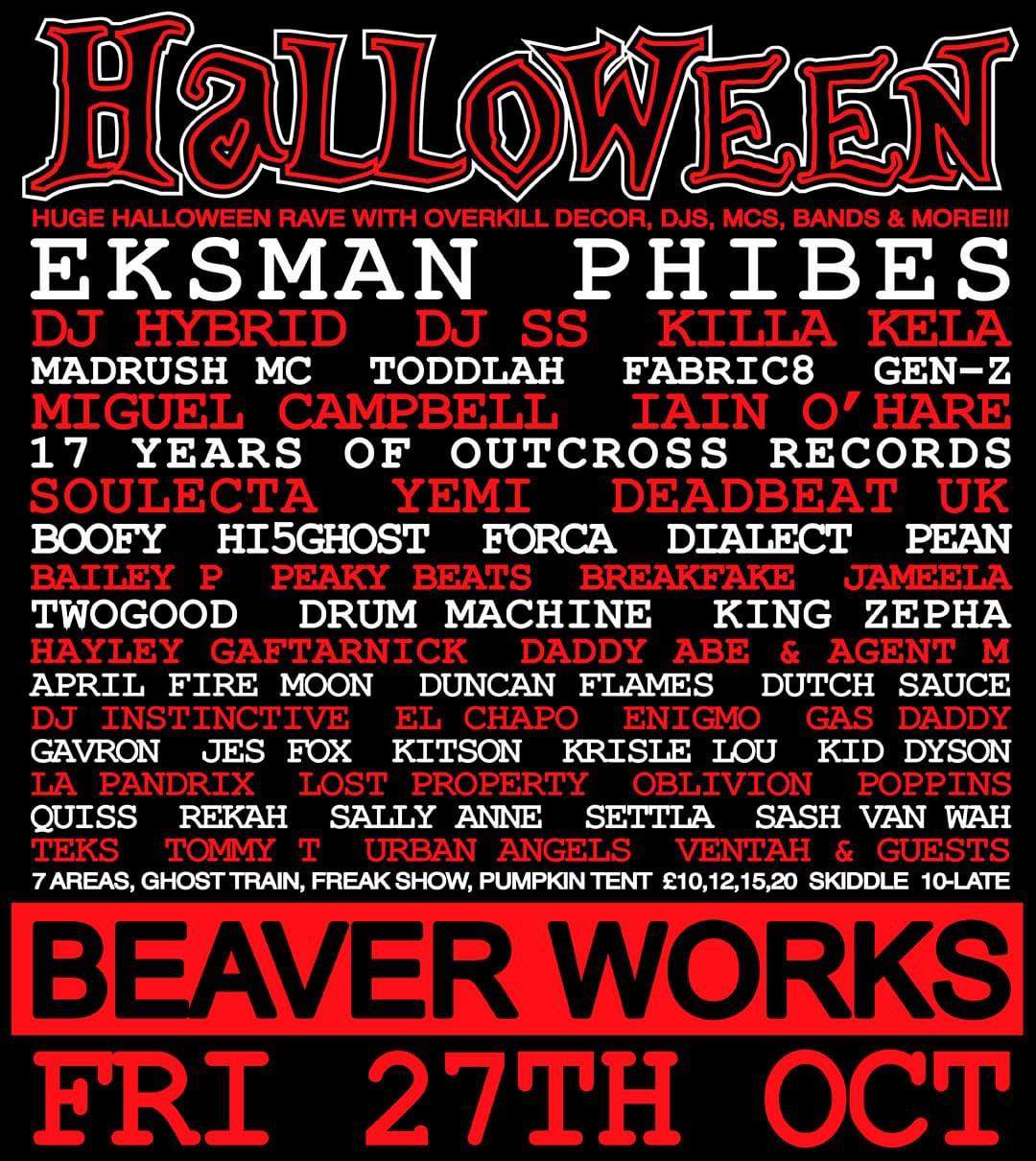 Beaver Works Halloween Rave - Página frontal