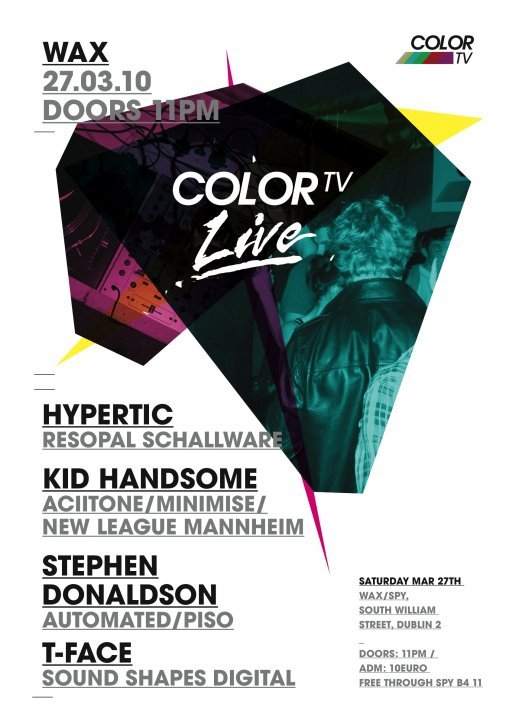 Colortv Live with Hypertic, Kid Handsome - フライヤー表