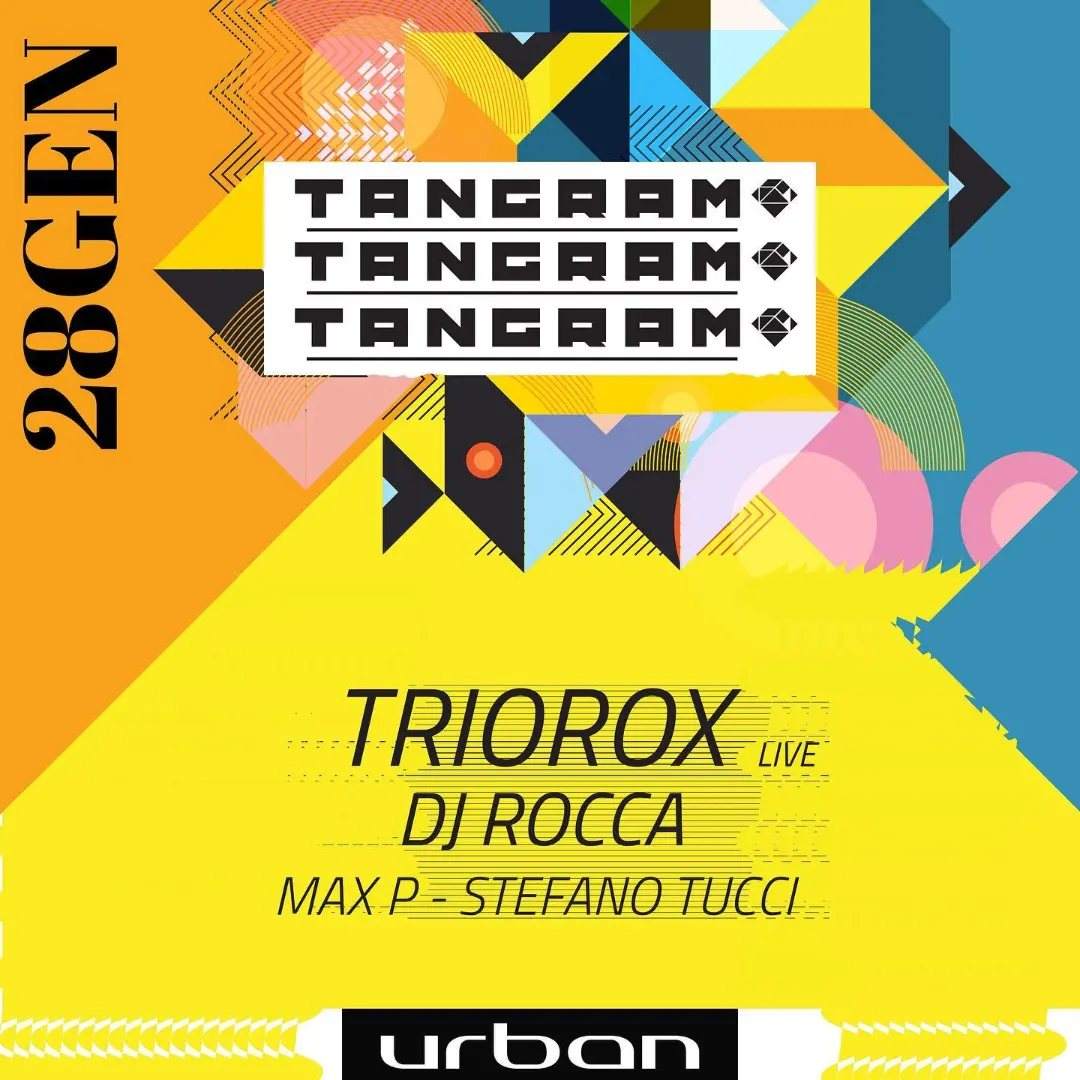 Tangram atto VIII / TRIOROX live + DJ Rocca - Página frontal