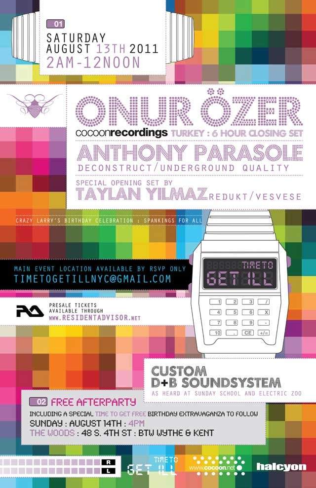 Time To Get Ill with Onur Ozer - Crazy Larry's Bday Extravaganza - Página frontal