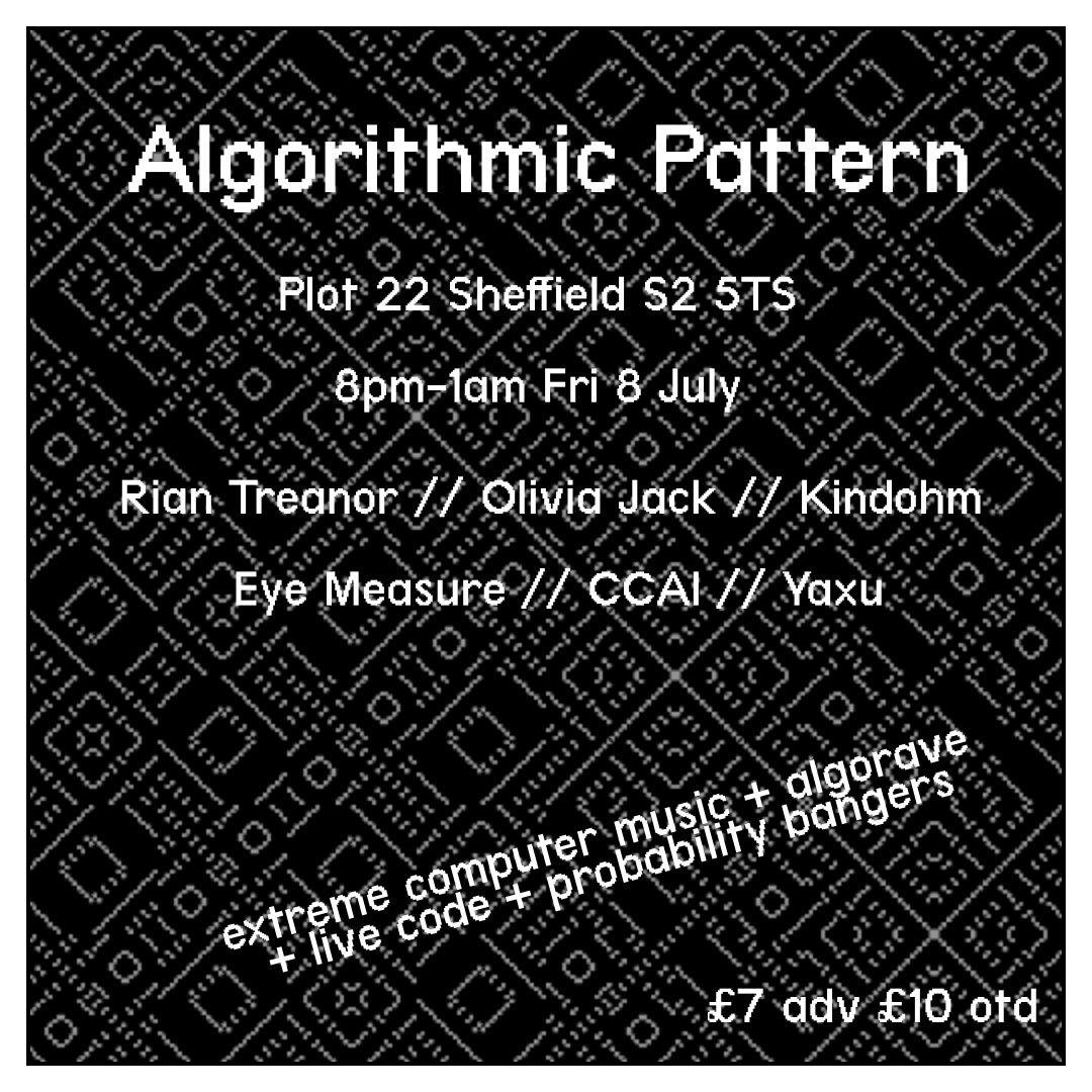 Algorithmic Pattern - フライヤー表