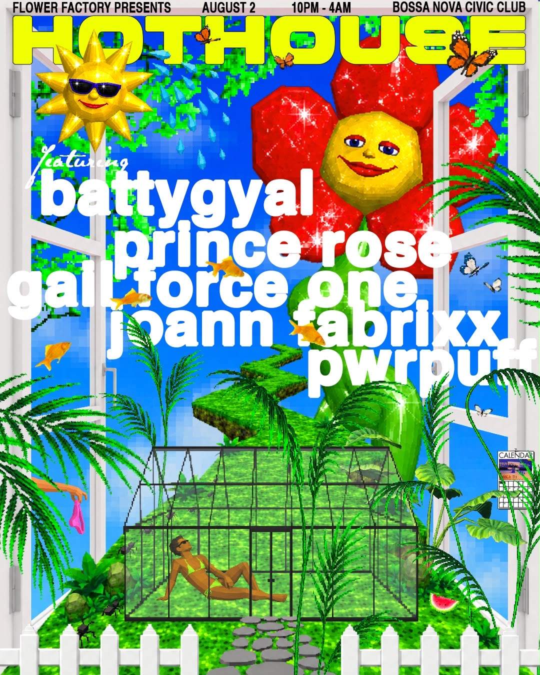 JAZZ BROTHERS 竹花英二 牧野雅己 ROSA FIESTA Flower Factory presents Hothouse ft. Battygyal at Bossa Nova Civic