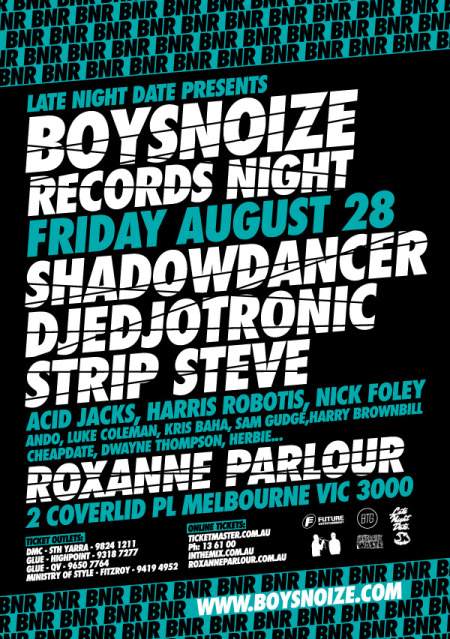 Boys Noize Records Night - Página frontal