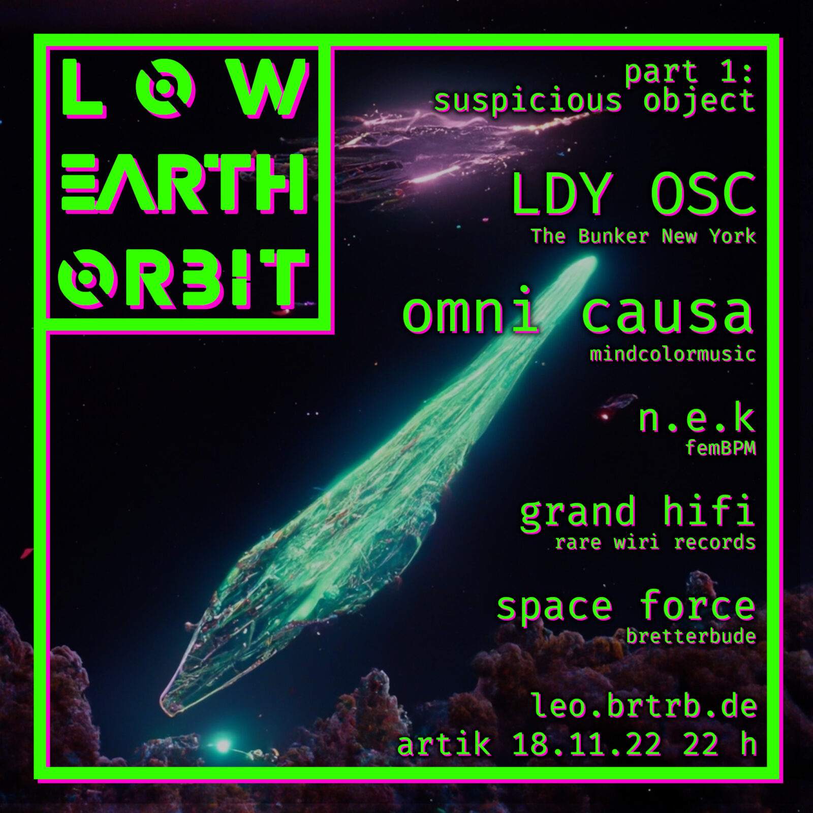 Low Earth Orbit - Página frontal