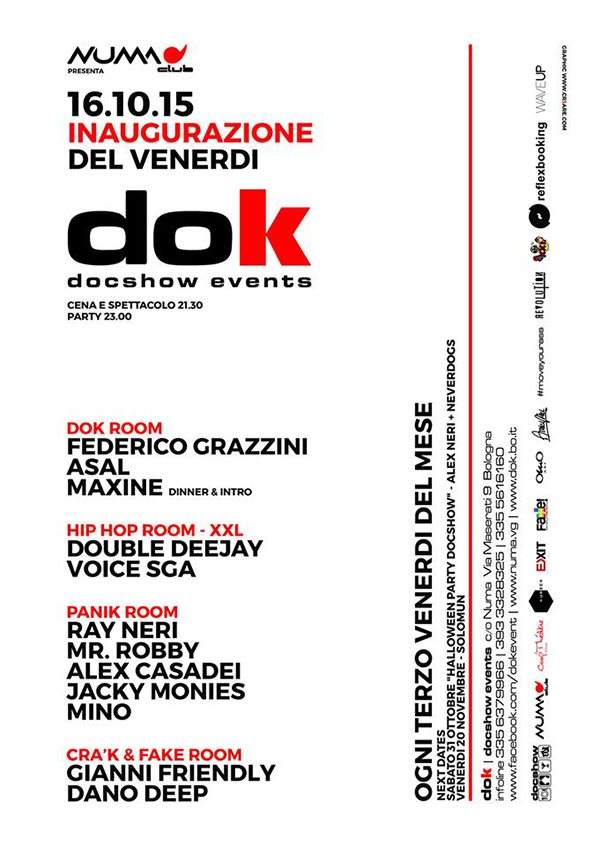 DOK - Docshow Events - Federico Grazzini Asal - Página trasera