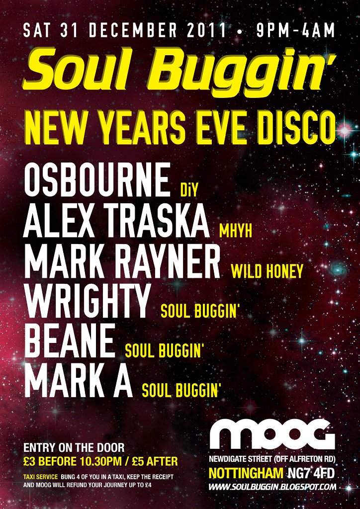 Soul Buggin' presents A New Years Eve Disco - フライヤー表