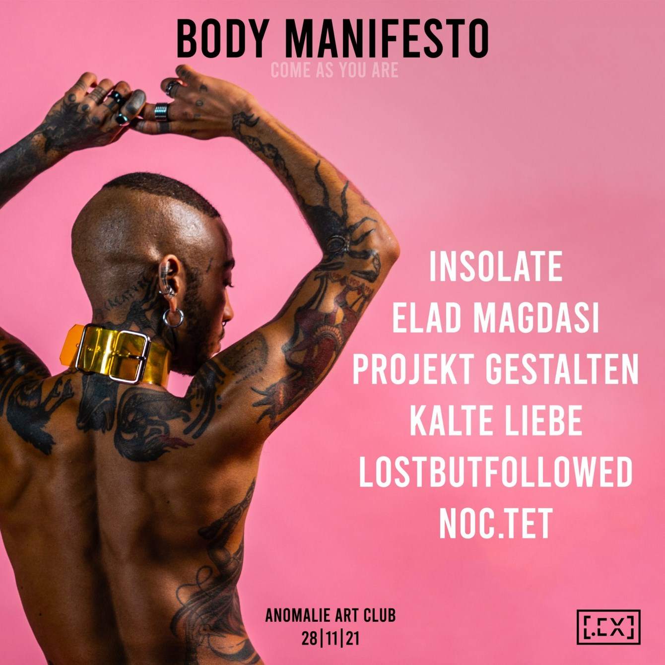Sys.Ex presents: Body Manifesto with Insolate, Projekt Gestalten, Elad Magdasi and More - Página trasera