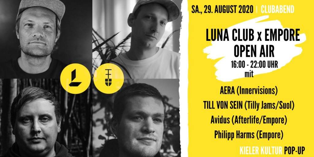 Luna Club x Empore Präsentieren Aera, Till von Sein, AVIDUS, Philipp Harms - Página frontal