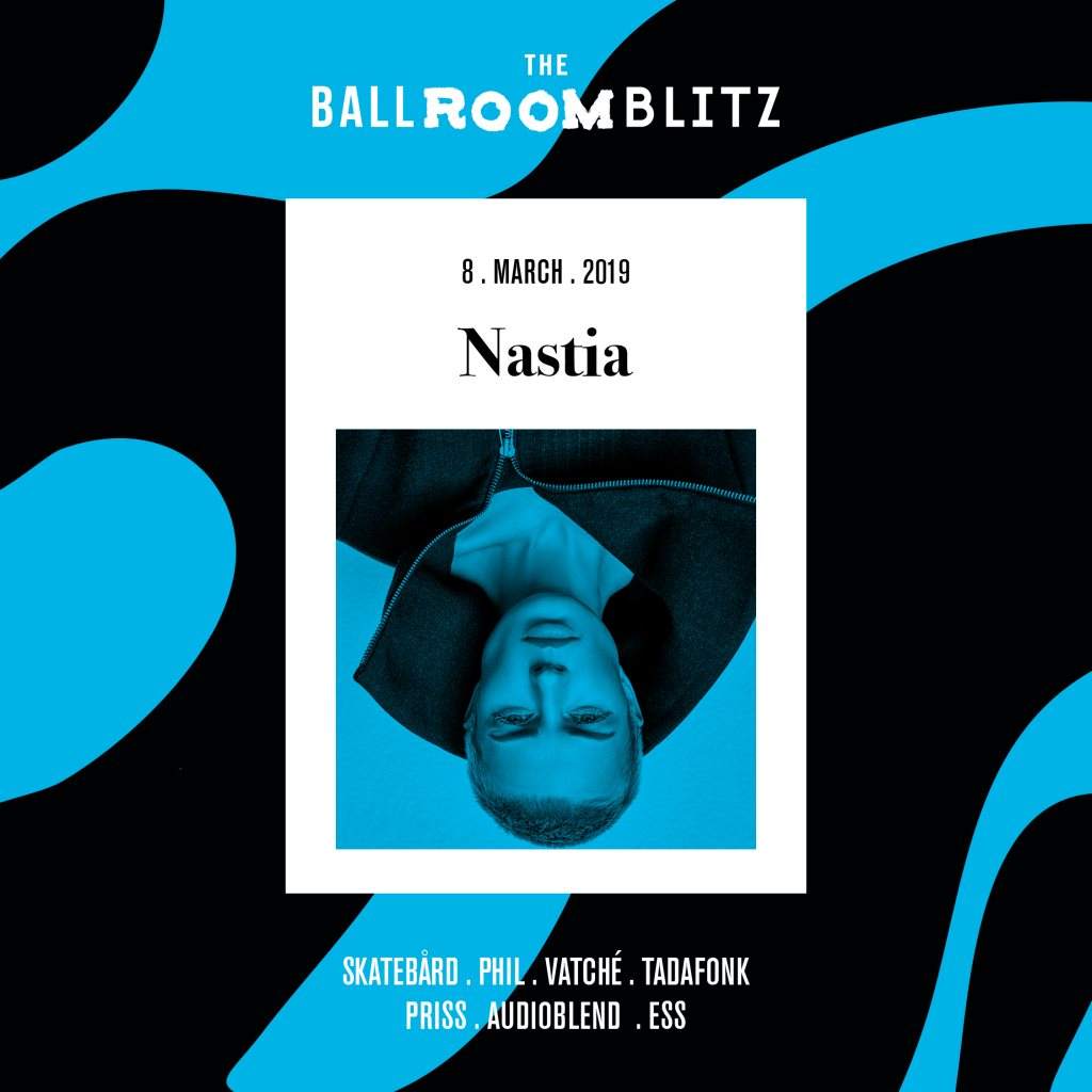 The Ballroom Blitz: Nastia / Skatebård - フライヤー表