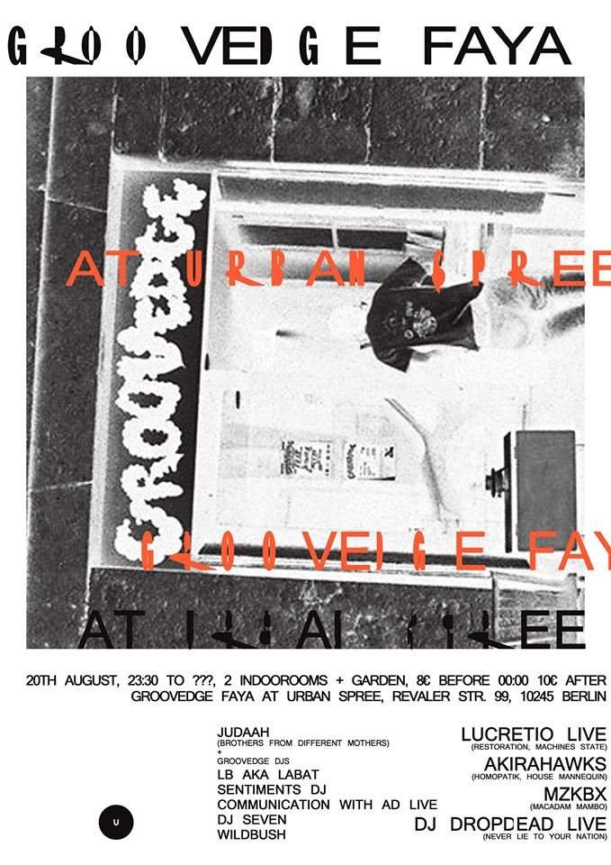 Groovedge Faya with Lucretio Live,Akirahawks & More - Página frontal