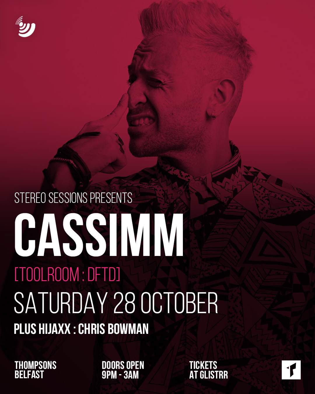 STEREO SESSIONS pres. CASSIMM (Toolroom: Ministry Of Sound) - フライヤー裏