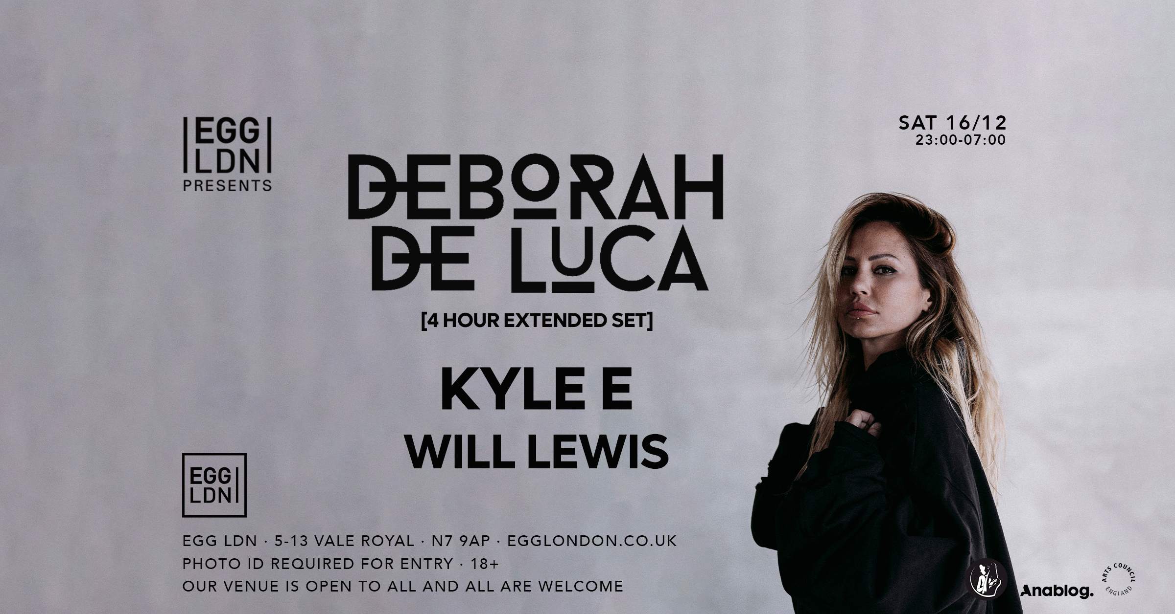 Egg LDN Pres: Deborah De Luca (4 Hour Extended Set), Kyle E & Will Lewis at  Egg London, London