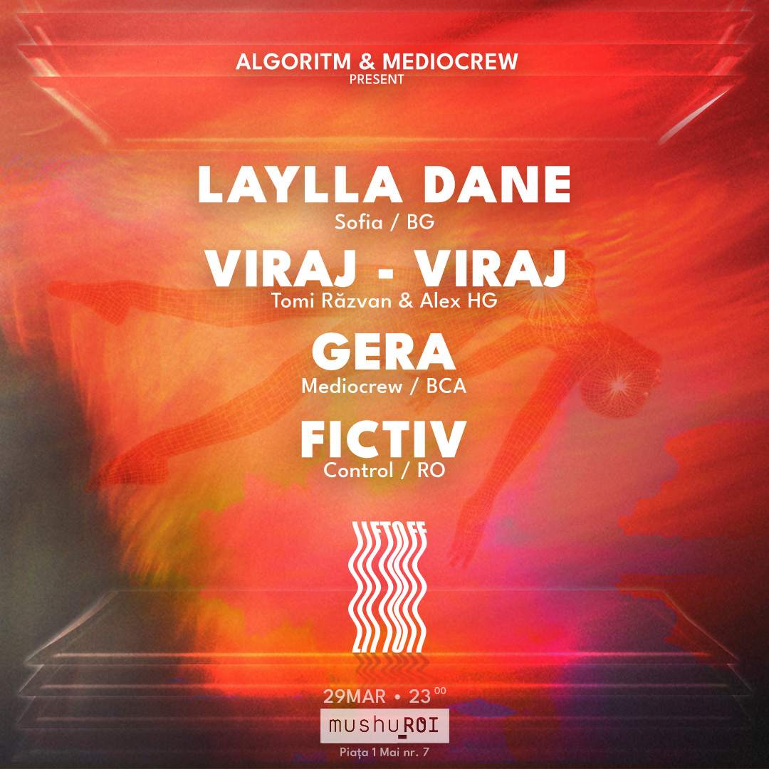 𝐋𝐈𝐅𝐓_𝐎𝐅𝐅 with Laylla Dane, FICTIV, Viraj-Viraj, Gera - フライヤー表