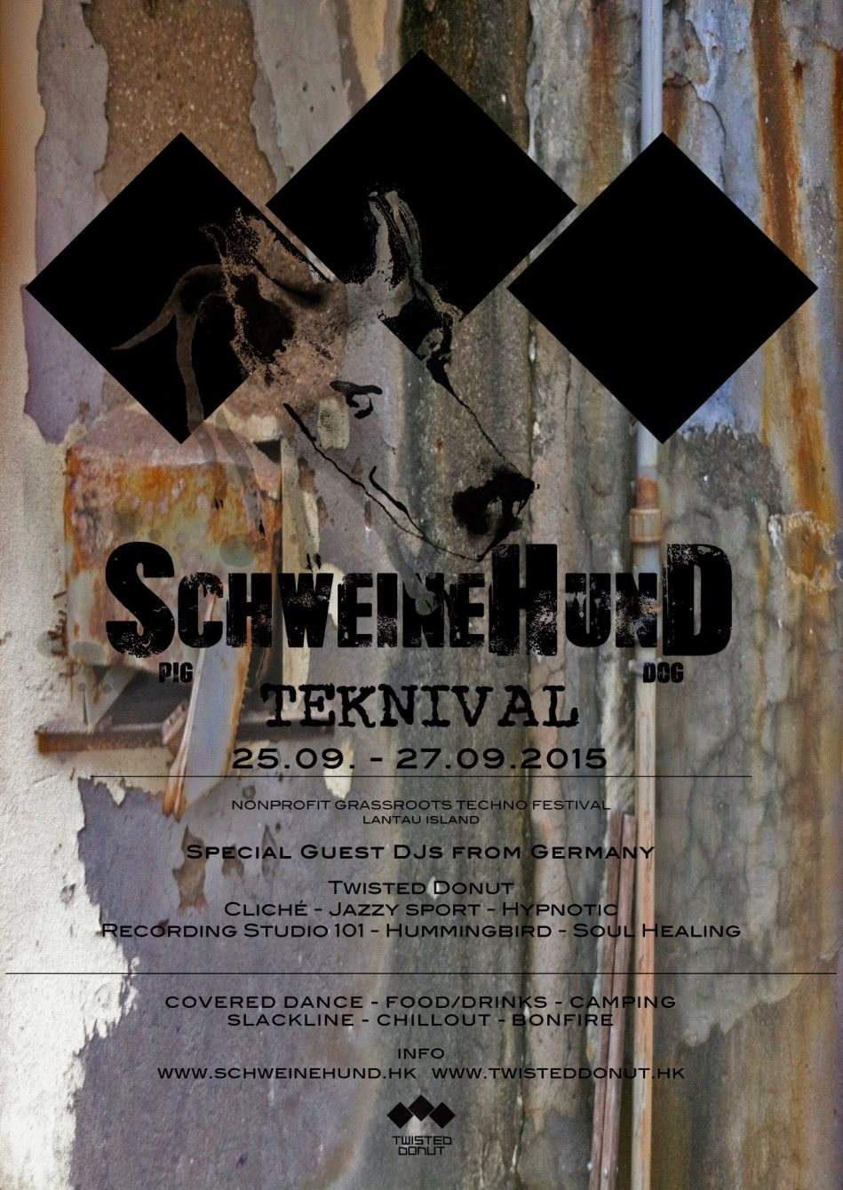 Schweinehund Teknival: 25.09 - 27.09.2015 - Página frontal