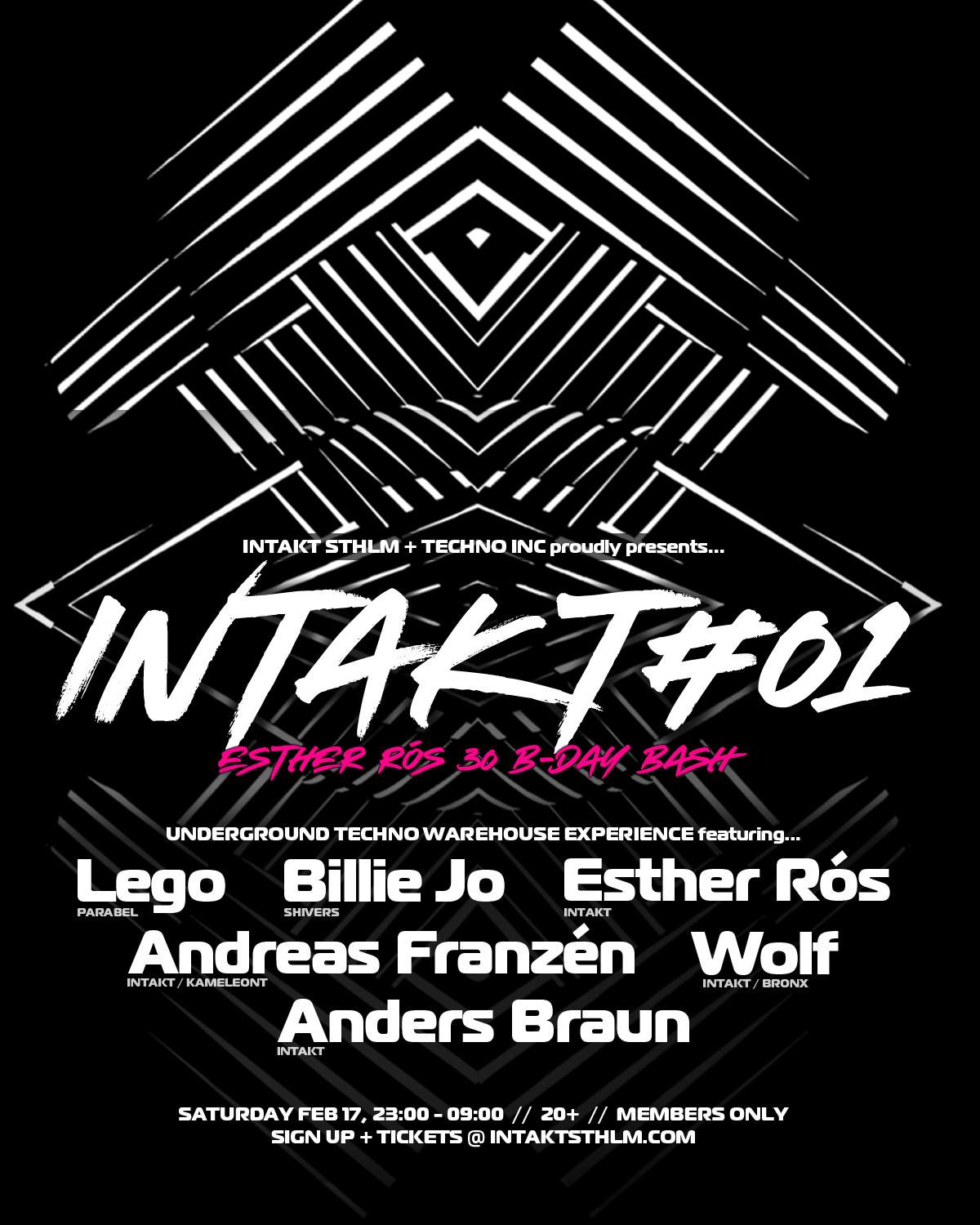 INTAKT #01 w lego, Billie Jo, Esther Rós, Andreas Franzén, Wolf, Anders Braun - Página frontal