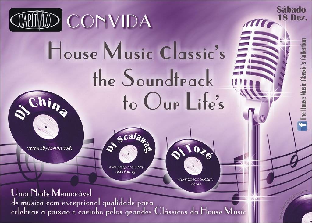 House Music Classic's The Soundtrack To Our Life's - Página trasera