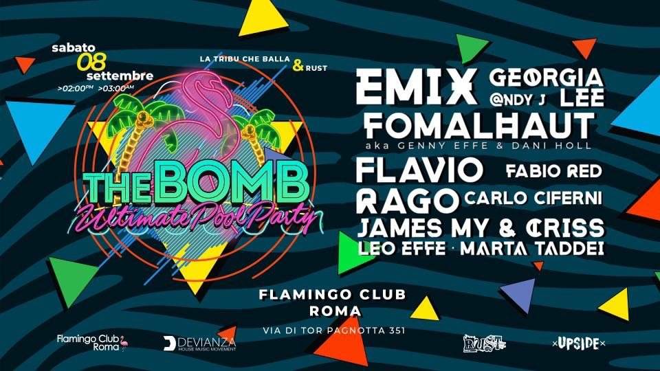 The Bomb - Ultimate Pool Party - フライヤー表