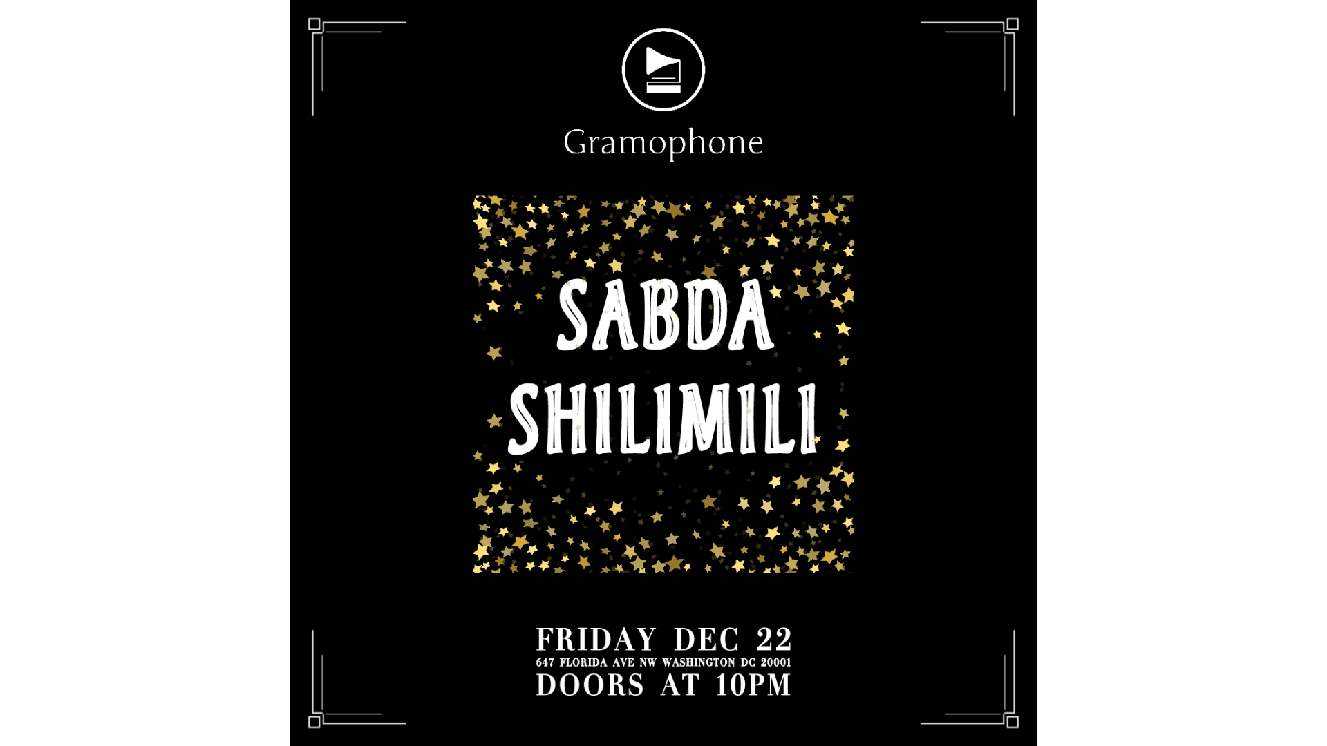 GRAMOPHONE PRESENTS: Sabda & shilimili - フライヤー表