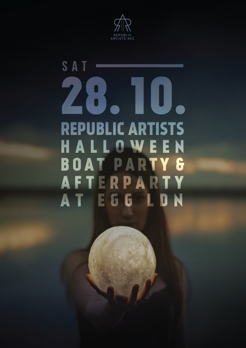 Republic Artists: Halloween Boat Party & Afterparty at EGG - フライヤー表