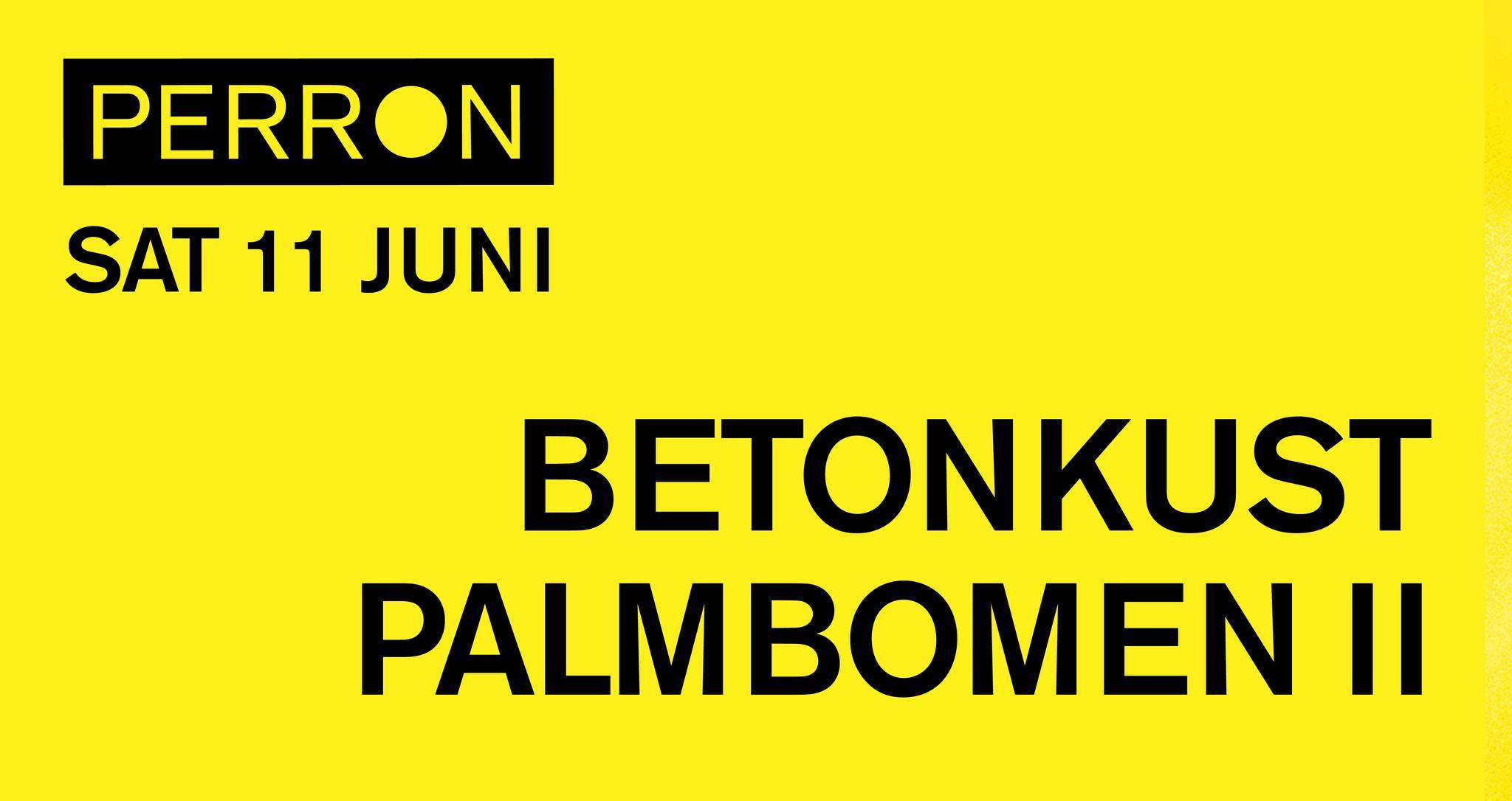 Betonkust, Palmbomen II - フライヤー表