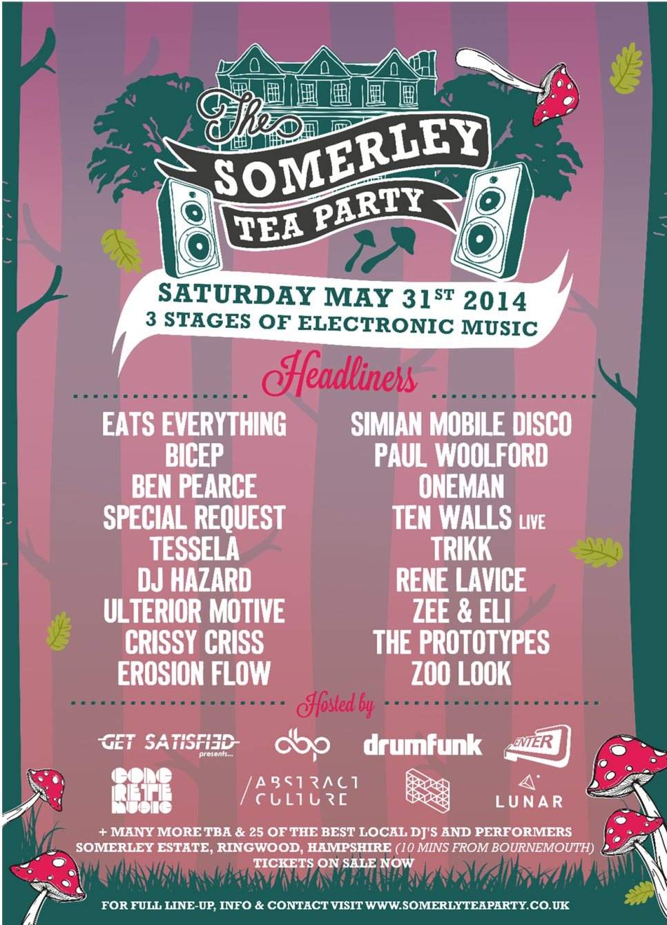 The Somerley Tea Party Festival - フライヤー表