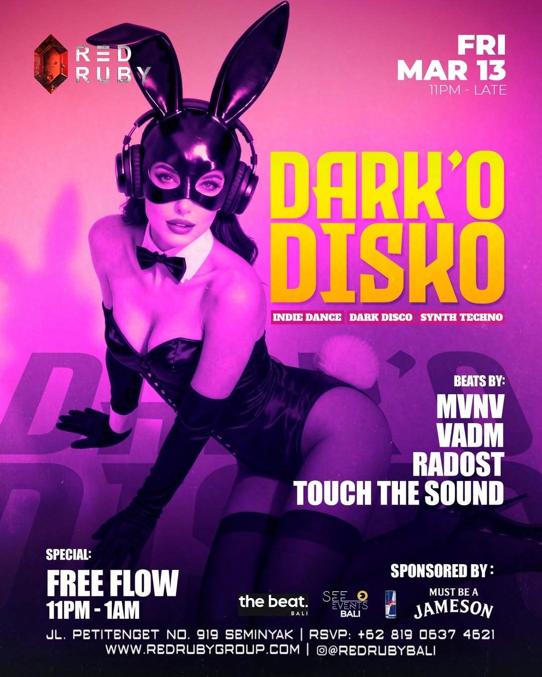Dark'o Disko at Red Ruby, Bali